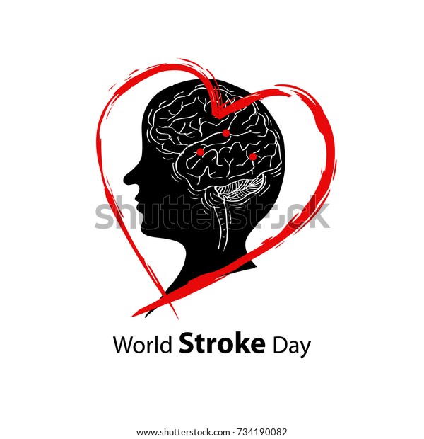 World Stroke Day Poster Stock Vector (Royalty Free) 734190082