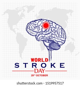 world stroke day, poster and banner