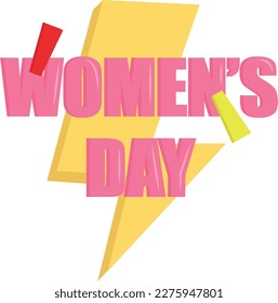 World strong women's day element free