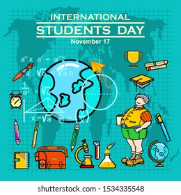 World Student Day concept, poster and banner