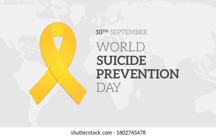 World Suicide Prevention Day Background Illustration Banner