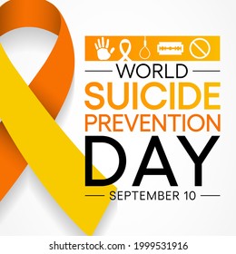 World Suicide Prevention Day Observed Every Stock Vector (Royalty Free ...