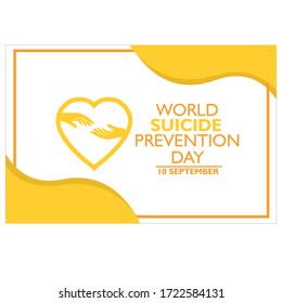 World Suicide Prevention Day (September 10) Concept Design. Vector Illustration.