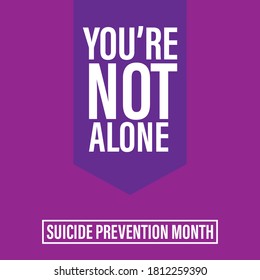 World Suicide Prevention Day (September 10) design concept. Colorful vector illustration for web and printing.