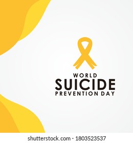Ilustración del diseño de vectores del Día Mundial de la Prevención del Suicidio