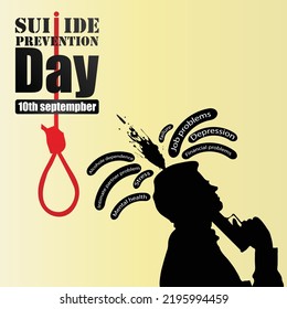 World Suicide Prevention Day, Vector illustration design. For poster, web and banner.
