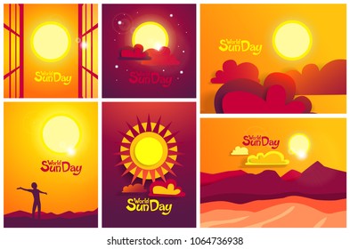 World sun day. Holiday for environmental issues.