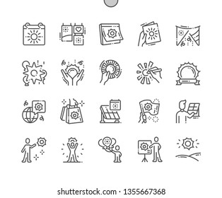 World Sun Day Well-crafted Pixel Perfect Vector Thin Line Icons 30 2x Grid for Web Graphics and Apps. Simple Minimal Pictogram