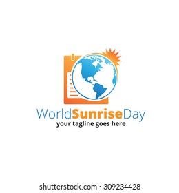 World Sunrise Day Logo Template