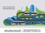 World Sustainable Transport Day design templet, for your poster and banner