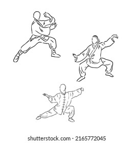 World Tai Chi and Qigong Day, vector art illustration.