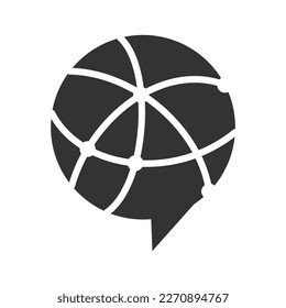world talk forum logo template Icon Illustration Brand Identity.Isolated and flat illustration. Vector graphic