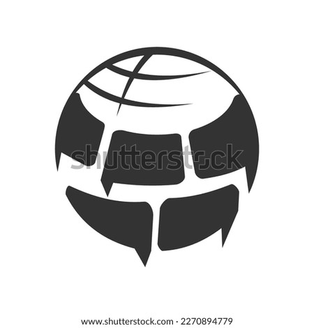world talk forum logo template Icon Illustration Brand Identity.Isolated and flat illustration. Vector graphic