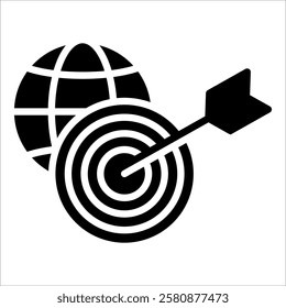 World Target Icon Element For Design