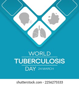 El 24 de marzo se celebra cada año el Día Mundial de la Tuberculosis con el fin de crear conciencia pública sobre la epidemia mundial de tuberculosis y los esfuerzos para eliminar la enfermedad. Ilustración del vector