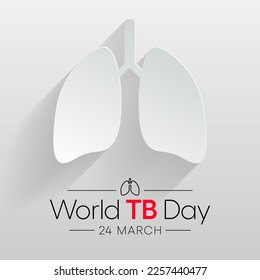 El 24 de marzo se celebra cada año el Día Mundial de la Tuberculosis con el fin de crear conciencia pública sobre la epidemia mundial de tuberculosis y los esfuerzos para eliminar la enfermedad. Ilustración del vector