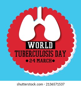 Diseño del Vector del Día Mundial de la TB 