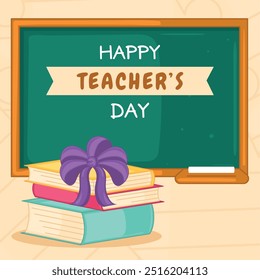 World teacher day card Vector