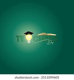 World Teachers Day, 5 october, greeting card concept for social media post, banner, ect