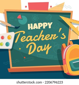 World Teachers Day Card Design Adobe Stock Vector (Royalty Free ...