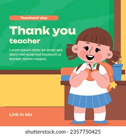 World teacher's day celebration. Happy Teacher's Day background. October 5. world teachers day celebration. vector illustration. Poster, Banner, Flyer, Greeting Card, Post. International Teachers' Day