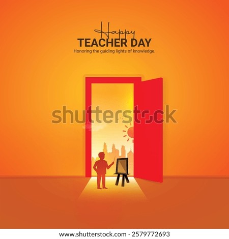 World Teacher's Day Creative Ads Design.