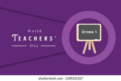 World Teacher's Day, Illustration design, vector post design.