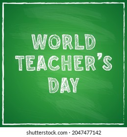 World Teachers Day Modern Creative Banner Stock Vector (Royalty Free ...