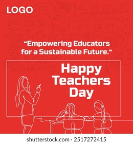 World Teacher's Day Poster Design