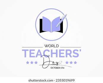 World Teachers' Day Recognizes the Dedication, Innovation, and Transformative Influence of Teachers Worldwide. Vector Illustration Template.