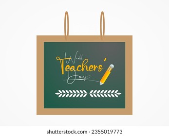 World Teachers' Day Recognizes the Dedication, Innovation, and Transformative Influence of Teachers Worldwide. Vector Illustration Template.