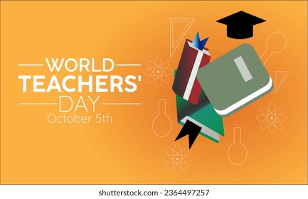World Teachers Day Recognizes the Dedication, Innovation, and Transformative Influence of Teachers Worldwide. Vector Illustration Template.