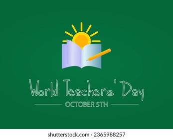 World Teachers Day Recognizes the Dedication, Innovation, and Transformative Influence of Teachers Worldwide. Vector Illustration Template.