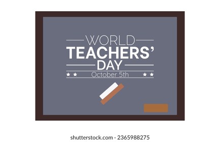 World Teachers Day Recognizes the Dedication, Innovation, and Transformative Influence of Teachers Worldwide. Vector Illustration Template.