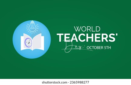 World Teachers Day Recognizes the Dedication, Innovation, and Transformative Influence of Teachers Worldwide. Vector Illustration Template.