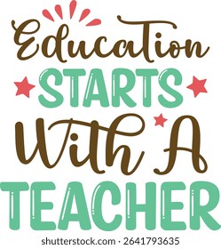 World Teacher's Day Typography Design 