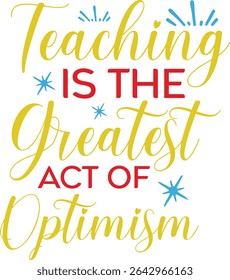 World Teacher's Day Typography Design
