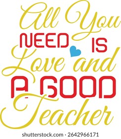 World Teacher's Day Typography Design