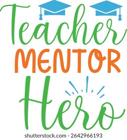 World Teacher's Day Typography Design