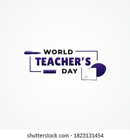 World Teachers Day Vector Design Illustration For Celebrate Moment