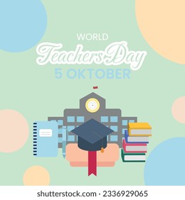 Ilustración vectorial del Día Mundial del Profesor
