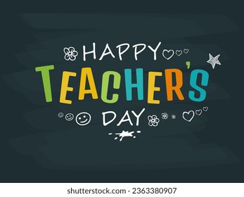 World teachers day.Happy teachers day.Happy teacher's day illustration 