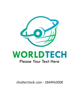 Ilustración del logotipo de tecnología mundial
