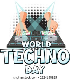 Ilustración del diseño de banners del Día Mundial del Tecno