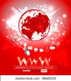 World technology background