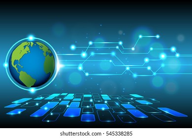 Global Network Connection Business Concept World Stock Vector (Royalty ...