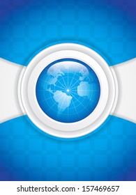 World technology brochure vector