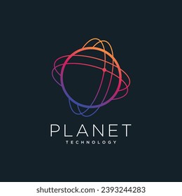 World technology design element vector icon with creative unique concept idea