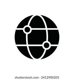 World technology icon design illustration in trendy style