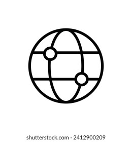 World technology icon design illustration in trendy style